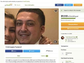 Christopher Lopez. (GoFundMe page website screenshot)