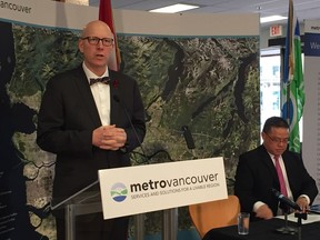 Metro Vancouver board chair Greg Moore with vice-chair Raymond Louie defend raises, 'retirement allowances,' for Metro Vancouver politicians.