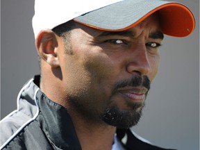 Barron Miles at BC Lions training camp at Hillside stadium in Kamloops, BC Tuesday, June 8, 2010.