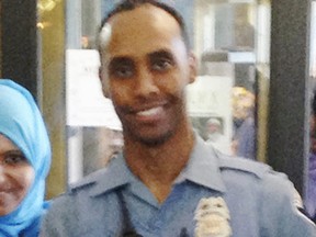 In this May 2016 file photo provided by the City of Minneapolis, police Officer Mohamed Noor poses for a photo at a community event welcoming him to the Minneapolis police force.
