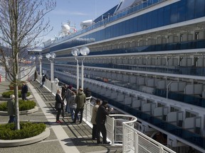 The Star Princess, which was the first cruise ship to dock in Vancouver in 2017, was also the last to depart on Saturday. Port workers and representatives of labour and civil-liberties groups rallied outside the Canada Place cruise ship terminal against federal border pre-clearance legislation.