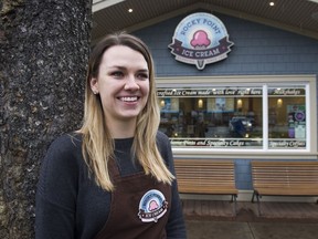 April Davis, manager of Rocky Point Ice Cream, feels the free summer trolley will have a positive impact on congestion around bustling Port Moody.