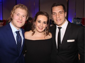 Canucks Brock Boeser, Bo Horvat and fellow teammates mugged for photos last Saturday and helped raise more than $800,000 for Alex Oxenham's Canucks for Kids Fund.