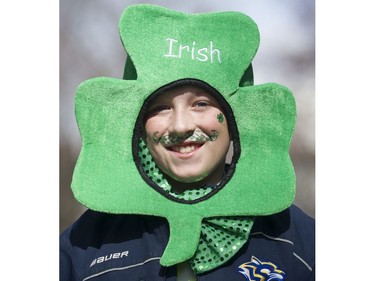 Mark Bradley smiles as he attends the St. Patrick's Day party at the Blarney Stone, Vancouver, March 17 2018.