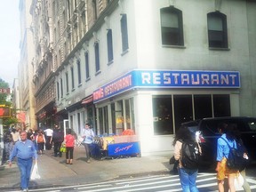 The iconic Seinfeld restaurant of the TV show.