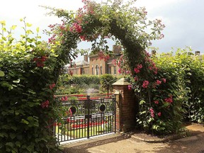 Sunken garden where Harry and Meghan announced their engagement.