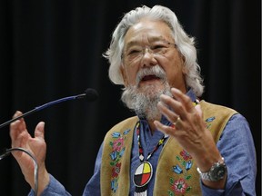 Dr. David Suzuki speaks at a Special Chiefs Assembly / Conference on Climate Change and the Environment in Winnipeg, Tuesday, November 29, 2016. File photo.