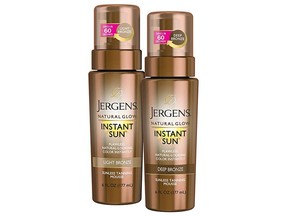 Jergens Natural Glow Instant Sun Sunless Tanning Mousse.
