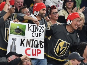 Fans of the Vegas Golden Knights are really getting into their team's NHL storybook season. The Knights swept the Los Angeles Kings in the first round of the playoffs.