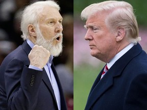 Gregg Popovich and Donald Trump