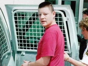 Adam Laboucan in 1999, when he was declared a dangerous offender.