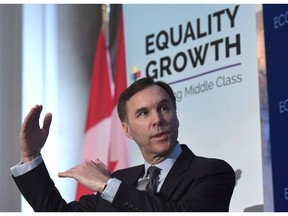 Minister of Finance Bill Morneau participates in a post-budget discussion at the Economic Club of Canada in Ottawa on Feb. 28.