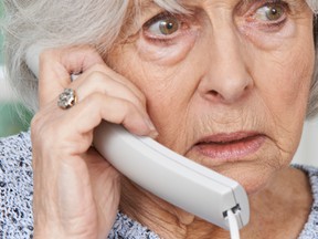 Stock image: West Vancouver police say an elderly woman was robbed of her life savings in a phone bank investigation scam.