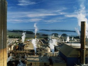 An undated file photo of the Mackenzie Pulp Mill.