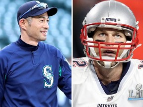 Ichiro Suzuki and Tom Brady