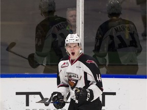 Defenceman Bowen Byram of the Vancouver Giants has attracted plenty of attention for his offensive talents. He hopes to work on his game and conditioning over the summer so that he's a hot commodity in next year's NHL Entry Draft, which will be held at Rogers Arena in Vancouver.