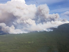 The B.C. wildfire season is off to a scorching start, including this non-interface fire three kilometres southeast of Muskwa, photographed by the B.C. Wildfire Service on May 22, 2018.