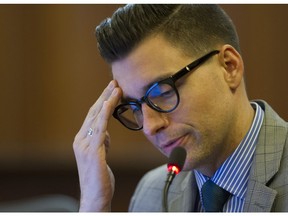 Vancouver city Coun. Hector Bremner during a council meeting Jan. 18.