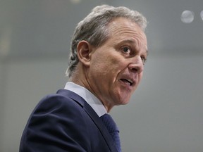 New York Attorney General Eric Schneiderman speaks at a news conference in New York City in September 2017.