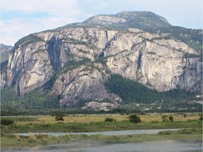 A base jumper is being rescued from Stawamus Chief.