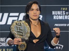 Amanda Nunes blistered the two biggest names in the history of the women’s bantamweight division in Miesha Tate and Ronda Rousey. (Photo: Erik Verduzco, Las Vegas Review-Journal via AP)