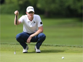 Wisconsin's Jordan Niebrugge has a five shot lead going into the final round of the Freedom 55 Financial Open at Point Grey Golf Club after shooting a bogey-free 66 on Saturday.