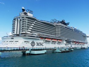 MSC recently launched its brand-new MSC Seaview, sister-ship to MSC Seaside, shown here in the Caribbean.