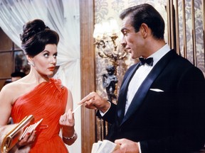 Eunice Gayson is Dr. No, opposite Sean Connery, in 1962.