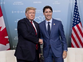 Prime Minister Justin Trudeau meets with U.S. President Donald Trump at the G7 leaders summit in La Malbaie, Que., last week.