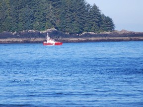 The Canadian Coast Guard began searching early Friday for people missing after a boat capsized near Tofino.