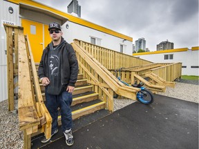 A week after the City of Surrey and B.C. Housing helped move a large homeless population from the Whalley Strip into modular housing, most agree it's going well. Lucas Costain is staying with friends at the modular homes on 107A Avenue, but hopes to get his own unit soon.