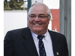 Winston Blackmore arrives for the start of his trial in Cranbrook on April 18, 2017.
