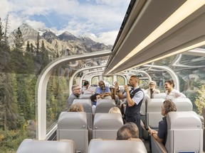 The glass dome viewing car is a great observation post.