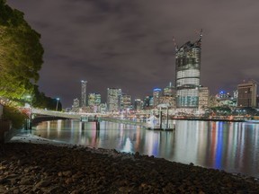 The Brisbane city skyline in 2016.