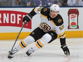 Tim Schaller had 12 goals and 22 points for the Boston Bruins last season.