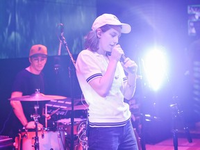 King Princess performs onstage during Live@837 with Mark Ronson and King Princess at Samsung 837 at Samsung 837 on June 21, 2018 in New York City.