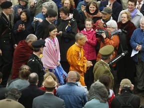 The spiritual leader of one of the largest Buddhist movement's in the western world is facing fresh sexual misconduct allegations as a Halifax law firm prepares to launch an investigation into claims against him. Sakyong Mipham Rinpoche, centre right, is followed by Princess Tseyang Palmo as they participate in a Tibetan Buddhist purification ceremony to mark the beginning of a three-day wedding festival in Halifax on Thursday, June 8, 2006.