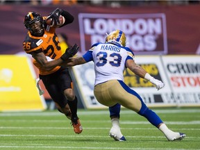 The Ottawa Redblacks have identified that Anthony Orange of the B.C. Lions, left, who used to play for their team by a different name, may have something to prove tonight at TD Place Stadium.