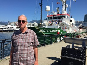 July 15, 2018 - Captain Joel Stewart of the Greenpeace icebreaker, the Arctic Sunrise, in North Vancouver. [PNG Merlin Archive]
