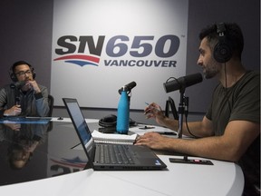 Jawn Jang (left) and Satiar Shah co-host The Playbook on Sportsnet 650.