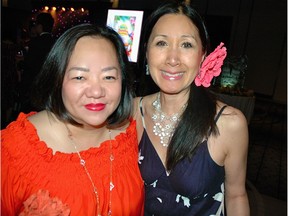 Community leaders Susan Chow and Carol Lee attended the dinner and auction benefiting Villa Cathay Care Home in Chinatown.