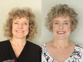 Loree Gregg is a 62-year-old retiree and was ready to change things up and explore a new look. On the left is Loree before her makeover by Nadia Albano, on the right is her after.