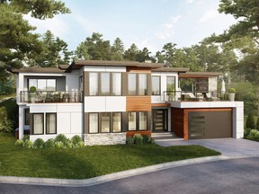 The 2018 PNE prize home is a 3,025 square-foot modular house designed with a particular focus on sustainability. The home, which features two decks on the top floor to maximize its mountaintop view of Okanagan Lae, will be relocated to Naramata.