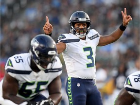 Russell Wilson and the Seattle Seahawks started slowly and looked less than ready for the regular season in a preseason loss to the L.A. Chargers Saturday at StubHub Center in Carson, California.