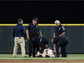Vancouver resident David McClearn, 28, was been charged with criminal trespassing for streaking at Seattle's Safeco Field on Saturday. ORG XMIT: 775136920 [PNG Merlin Archive]
