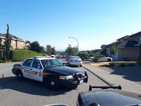 One man is dead following an explosion in a residential neighbourhood in Abbotsford.