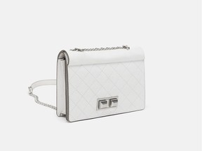 Quilted leather cross-body bag, $89.90 at Zara, zara.com.
