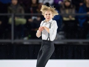 Stephen Gogolev, of Toronto performs his short program during the senior men's competition at the Canadian Figure Skating Championships in Vancouver on Jan. 12, 2018.