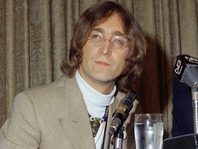 In this 1971 file photo, singer John Lennon appears during a press conference. Mark David Chapman, 63, who shot and killed Lennon on Dec. 8, 1980, was denied parole for a tenth time on Thursday, Aug. 23, 2018 by New York's Parole Board.