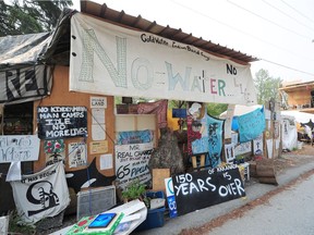 Scenes from "Camp Cloud," the anti Kinder Morgan protest camp, outside the Kinder Morgan Trans Mountain Pipeline Terminal in Burnaby on August 13, 2018.